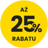 aż do 25% rabatu