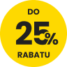 do 25% rabatu