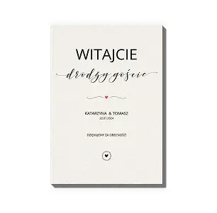 Mili Goście - tablica powitalna
