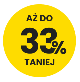 33% taniej